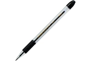 Pentel RSVP Ballpoint Pen, (1.0mm), Medium Line, Black Ink, Box of 12 (BK91-A)
