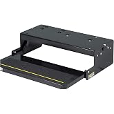 Kwikee 26 Series Electric Step Assembly, Standard Drive Operation, Power Switch Kit for RV, Travel Trailers, 8.5" Step Rise, Anti-Slip Surface, 12V DC Motor, Steel Construction - 3711361
