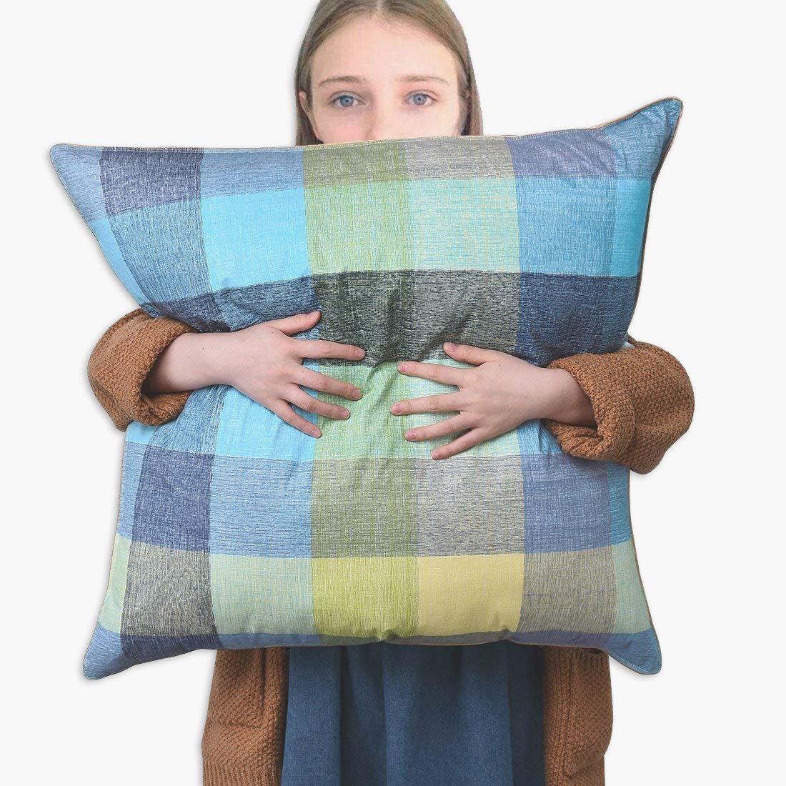 28 X 28 Inch Decorative Jumbo Europe Goose Feather And Down Pillow