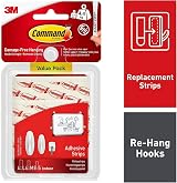Command Assorted Adhesive and Mounting Strips 8 Small 4 Medium 4 Large White view 2