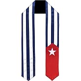Vision Wear Cuba Flag Graduation Sash/Stole International Study Abroad Adult Unisex