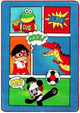 Ryans World Kids Plush Throw Blanket 