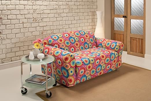 Amazon Com Madison Jersey Loveseat Slipcover Tie Dye Home Kitchen