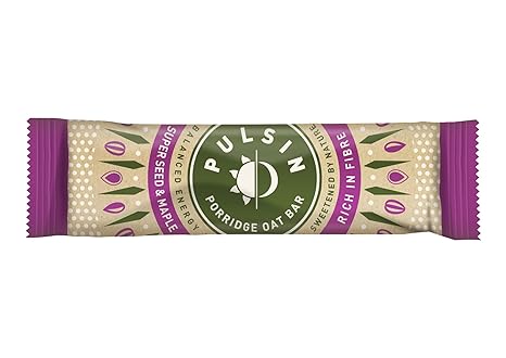 Pulsin Barritas Porridge de Avena con Súper Semillas y Sirope de Arce - 18 Barras