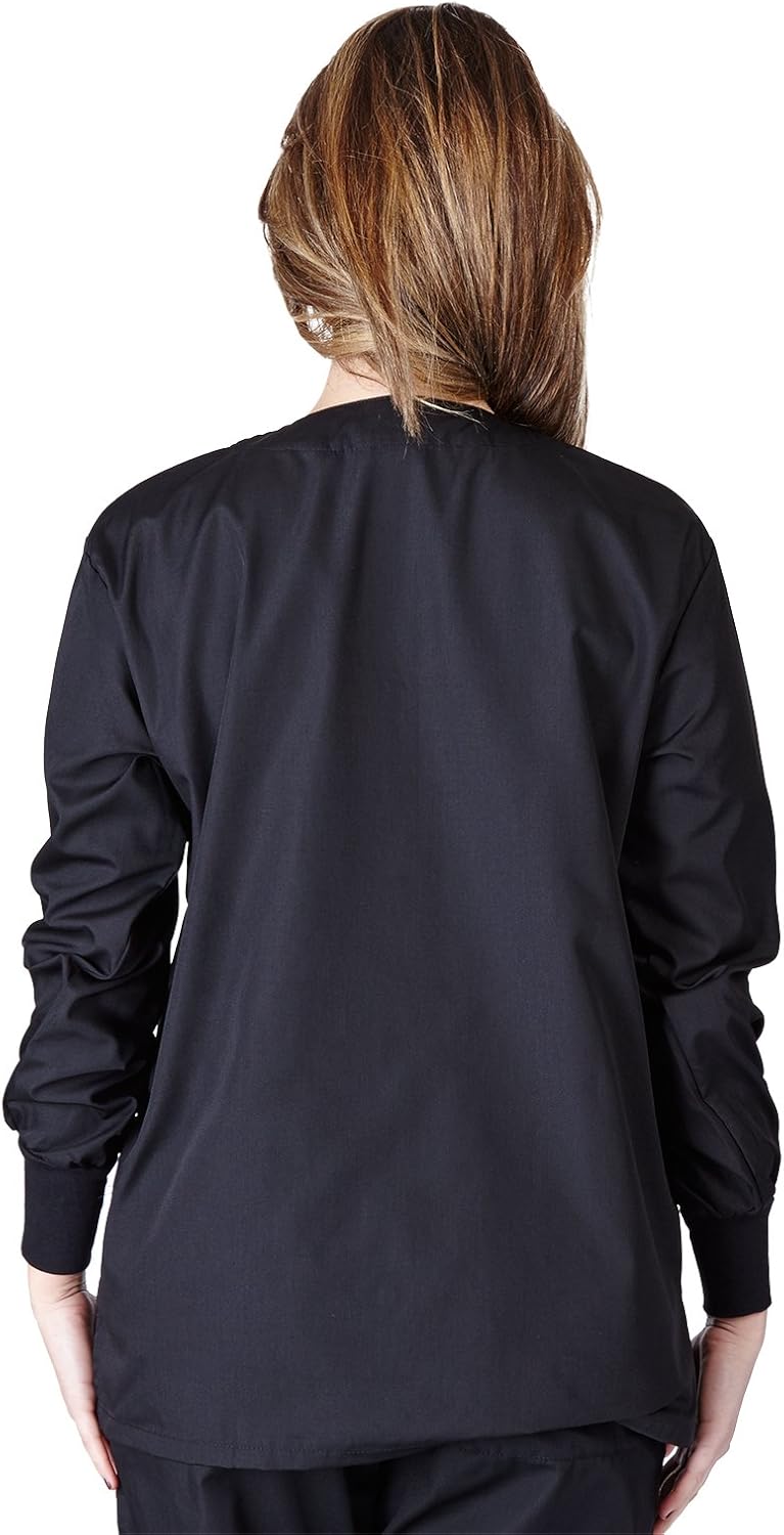 Natural Uniforms Women's Workwear Lightweight Warm Up Jacket G102: Medical Scrubs Shirts: Clothing
