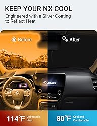 Proadsy 2024 Upgrade Front Windshield Sunshade