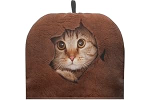Doojoayie Cat Pattern Tea Pot Cosy, Polyester Tea Cozy for Teapots Dust Cover, Cute Insulated Kettle Cover Breakfast Warmer B