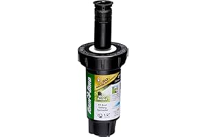 Rain Bird 1802HV15PR Pressure Regulating (PRS) High Efficiency Professional Pop-Up Sprinkler, Adjustable 0° - 360° Pattern, 8' - 15' Spray Distance, 2" Pop-up Height