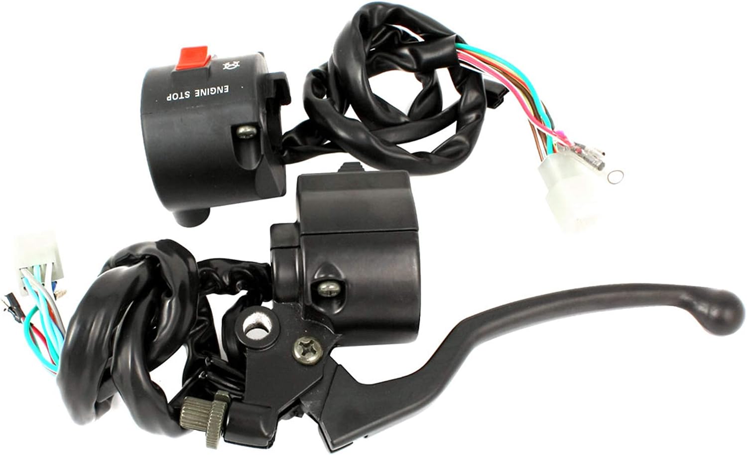 sourcingmap Motorcycle Handlebar High Low Beam Headlight Electrical Switch, Black - Image 3