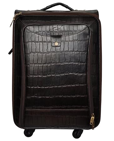 Bag Jack - Set in style with the Ophiuchi Brown Color Leather Trolley Travel Briefcase