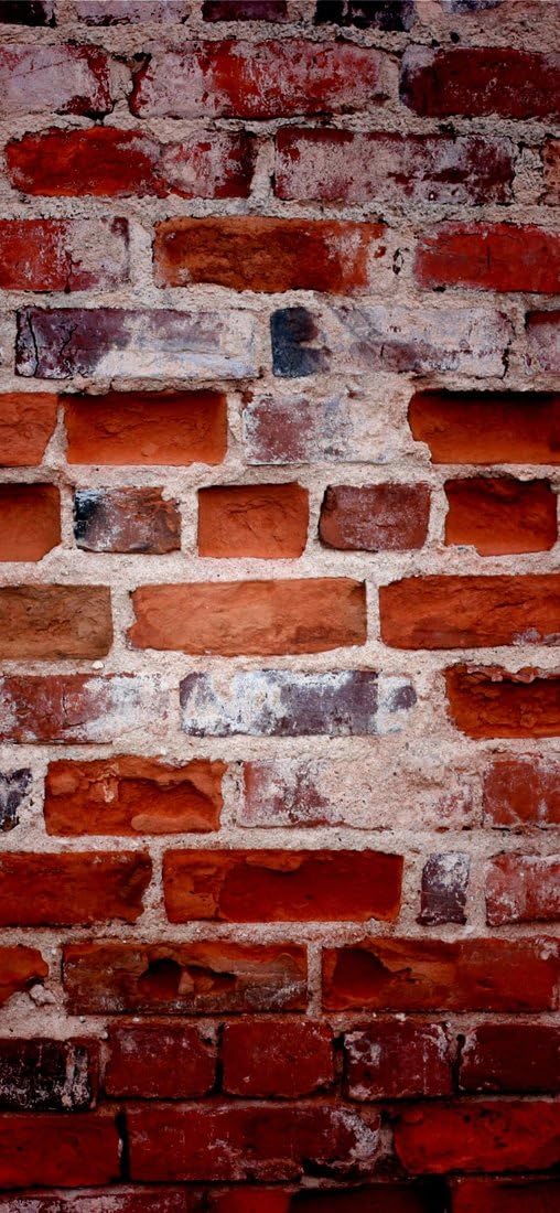 PeelitStickit Brick Texture in Red Style, Wallpaper Design, Wall Mural ID-003, vinyl, Multi-colour