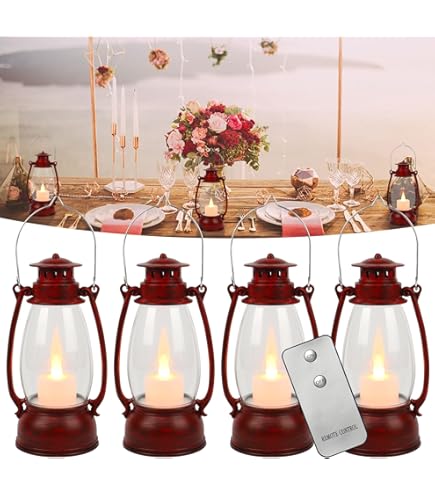 Amazon.com: Reperla Red Mini Lanterns(12 Pcs-5.1in) with