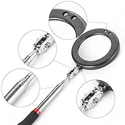 KABUDA 4PCS Telescoping Inspection Mirror LED