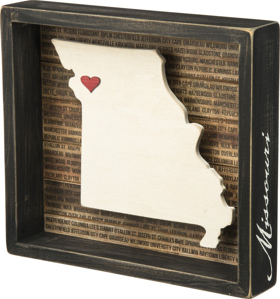 Which Is The Best Primitive Decor For Home State Shape Box Sign Primitives By Kathy
