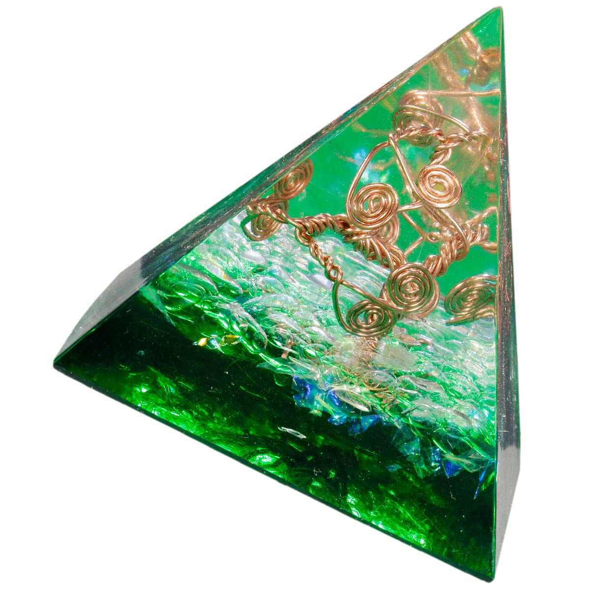 KYEYGWO Healing Stones Chakra Pyramids Center Pyraminds, Crystal Pyramid for Positive Energy Reiki Meditation Therapies โ image 1