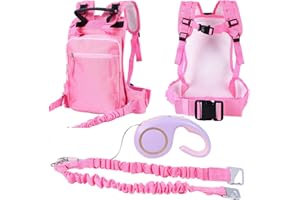 CAPSLOCK Ski and Snowboard Trainer for Kids with Retractable Leash and Absorb bungees Learn to Ski and Teach Your Child The Speed Control of Skiing