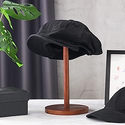Chunful 2 Pieces Hat Display Stand Rustic Wood Hat