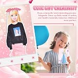 Vibbang Magnetic Princess Dress Up Doll Play Travel Toy for Girls Ages 3-12 view 4