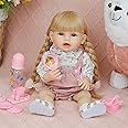 Reborn Baby Dolls - Realistic Newborn Baby Doll That Look Real Full Silicone Baby Dolls Girl with Doll Clothes & AccessoriesToy Gift Set for Kids Age 3+