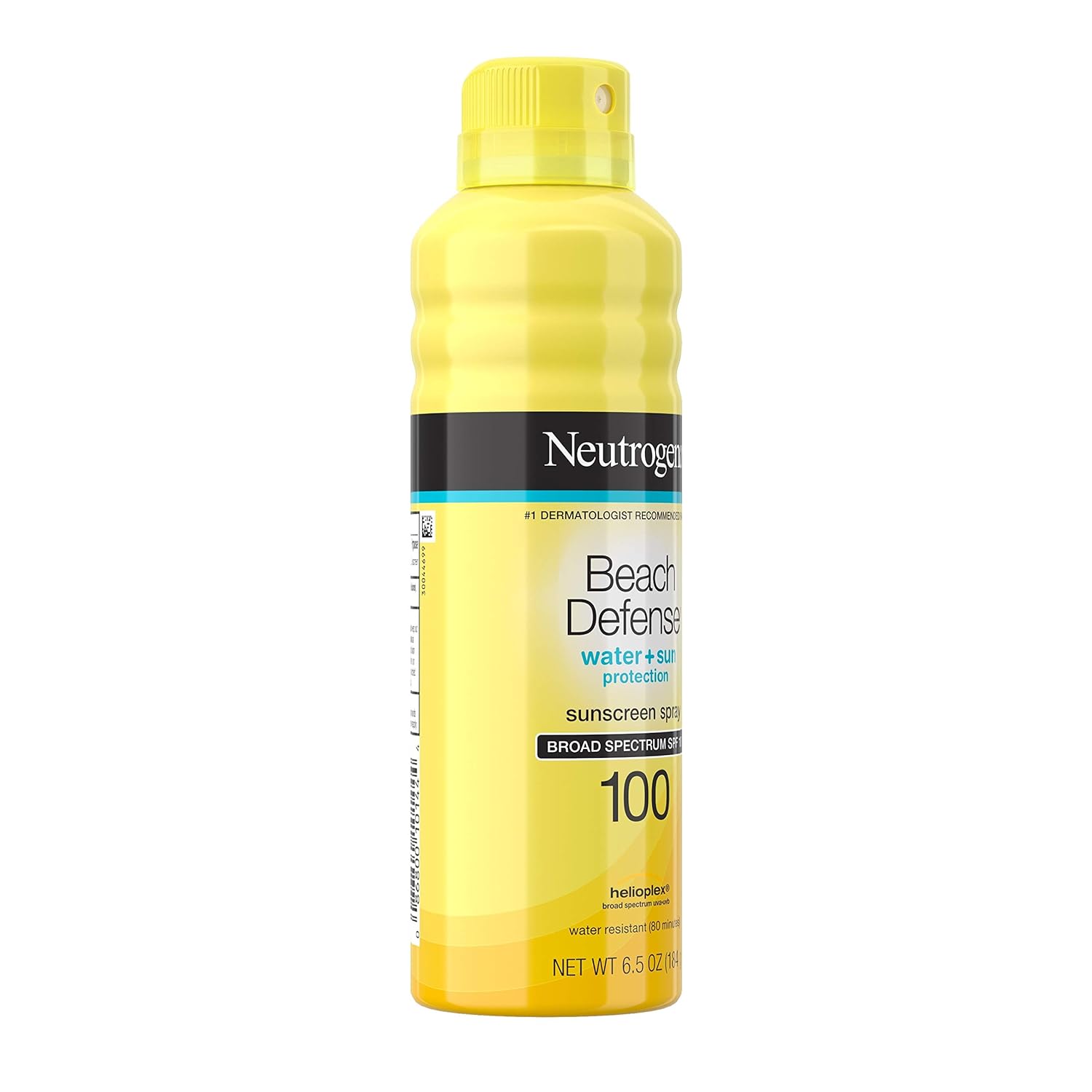Neutrogena Beach Defense Spray Sunscreen with Broad Spectrum UVA/UVB SPF 100, Fast Absorbing Sunscreen Spray, Water-Resistant and Oil-Free Sun Protection, SPF 100, 6.5 oz: Beauty