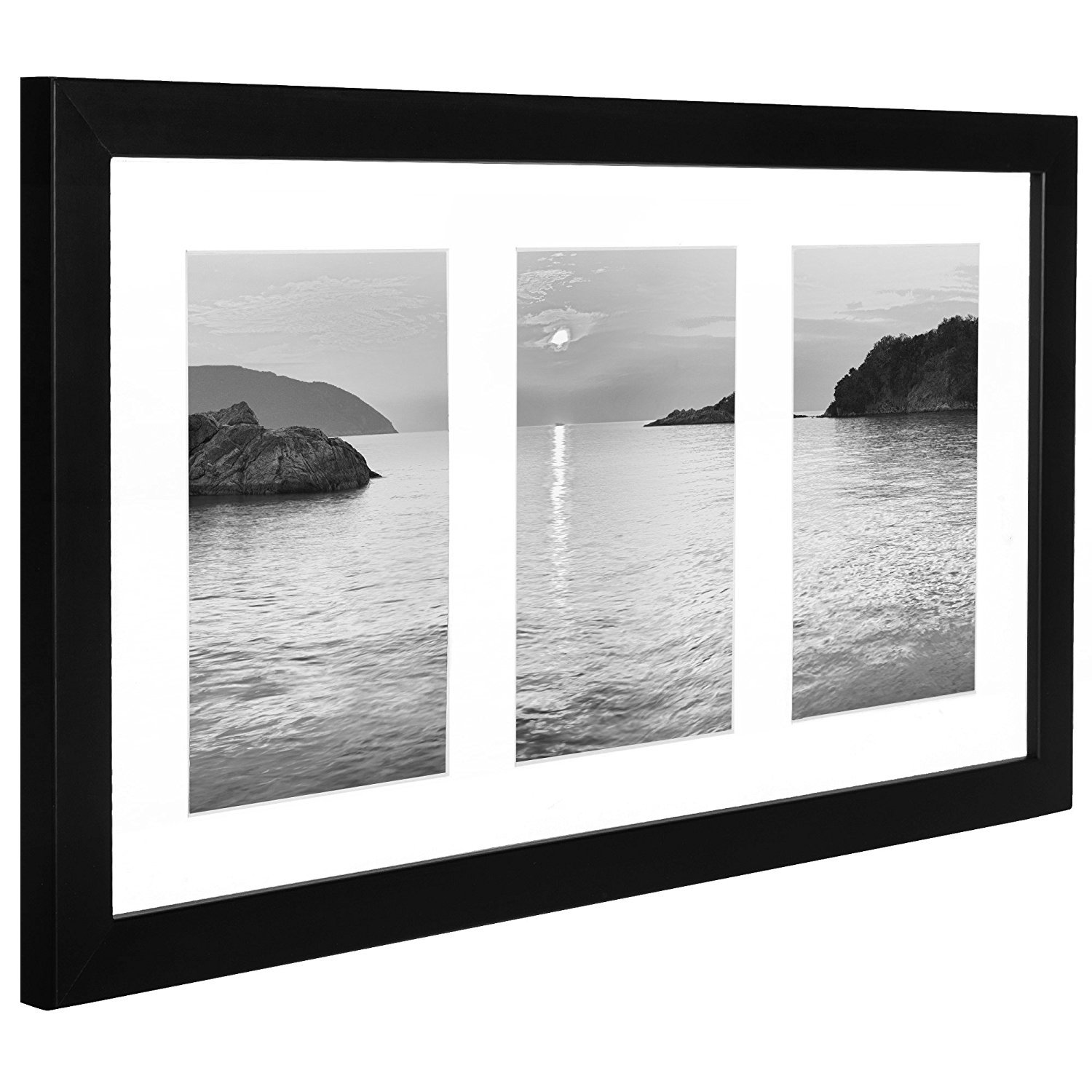 Americanflat 8x14 Inch Collage Picture Frame - Display Three 4x6 Inch