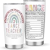 Grawmise Dance Gifts, 20oz Teacher Gift for Dancers Women Tumbler, Dance Teacher Appreciation Gifts for Birthday Christmas