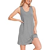 GYS Bamboo Viscose Sleepwear for Women Sleeveless Nightgowns Soft Tank Sleep Shirts Ladies Pajama Night Dress