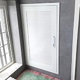 Decorative Attic Access Door, Access Panel for Drywall, Aluminum Attic Hatch Cover for Wall Concealment with Door Handle, for Home, Basement Daylighting(White,50 * 100cm/19.7 * 39.4in)