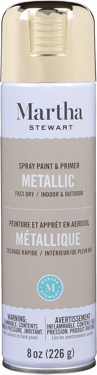 Martha Stewart Paint & Primer 8oz Metallic Copper Spray Paint
