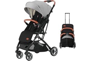Blahoo Lightweight Baby Stroller, Folding Compact Travel Stroller for Airplane, Umbrella Stroller for Toddler(Gray)