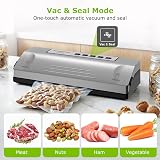 Bonsenkitchen Vacuum Sealer Machine, 4 Modes, 30cm Seal, Silver view 4