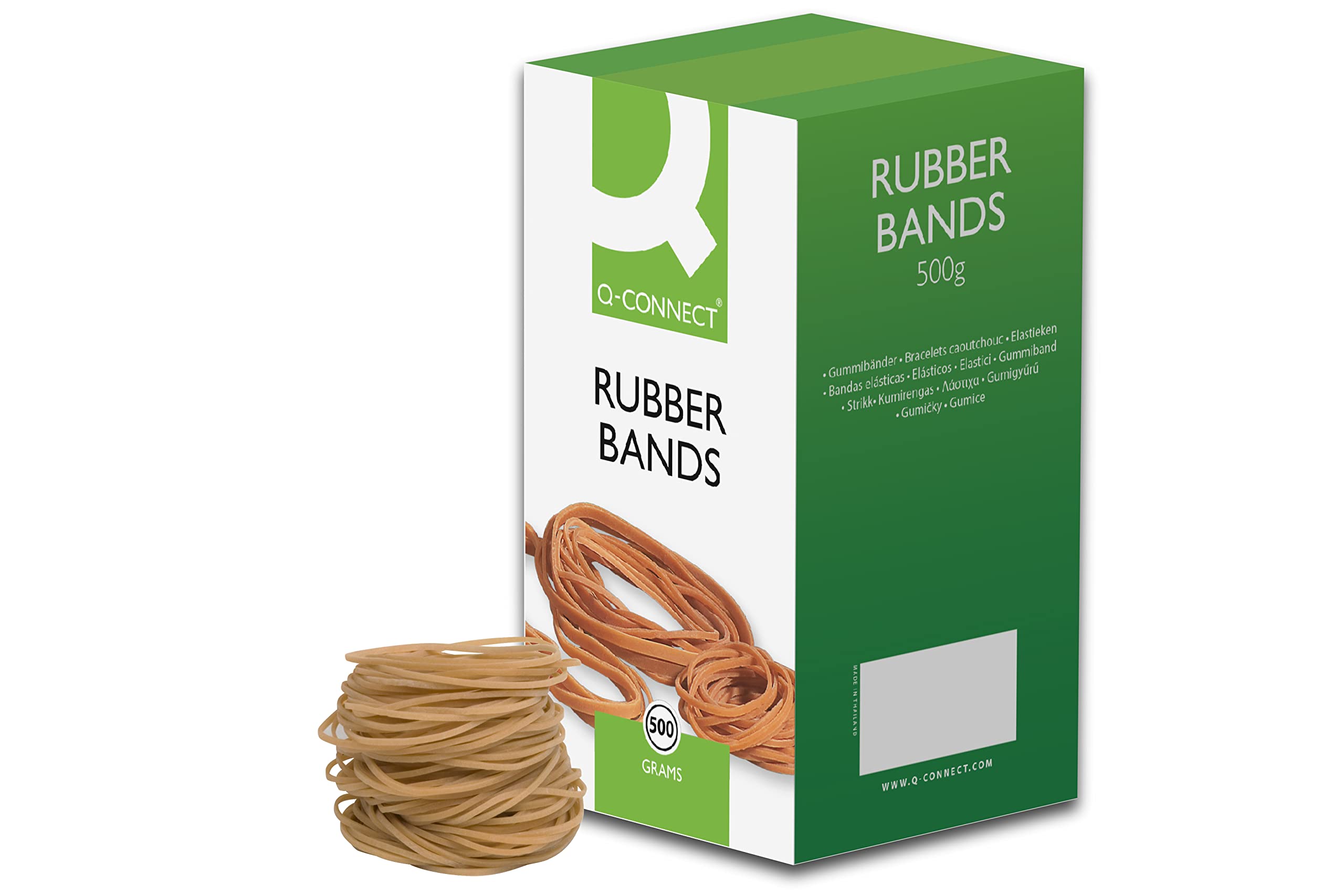 Q-Connect Rubber Bands No.16 63.5 x 1.6mm 500g KF10524