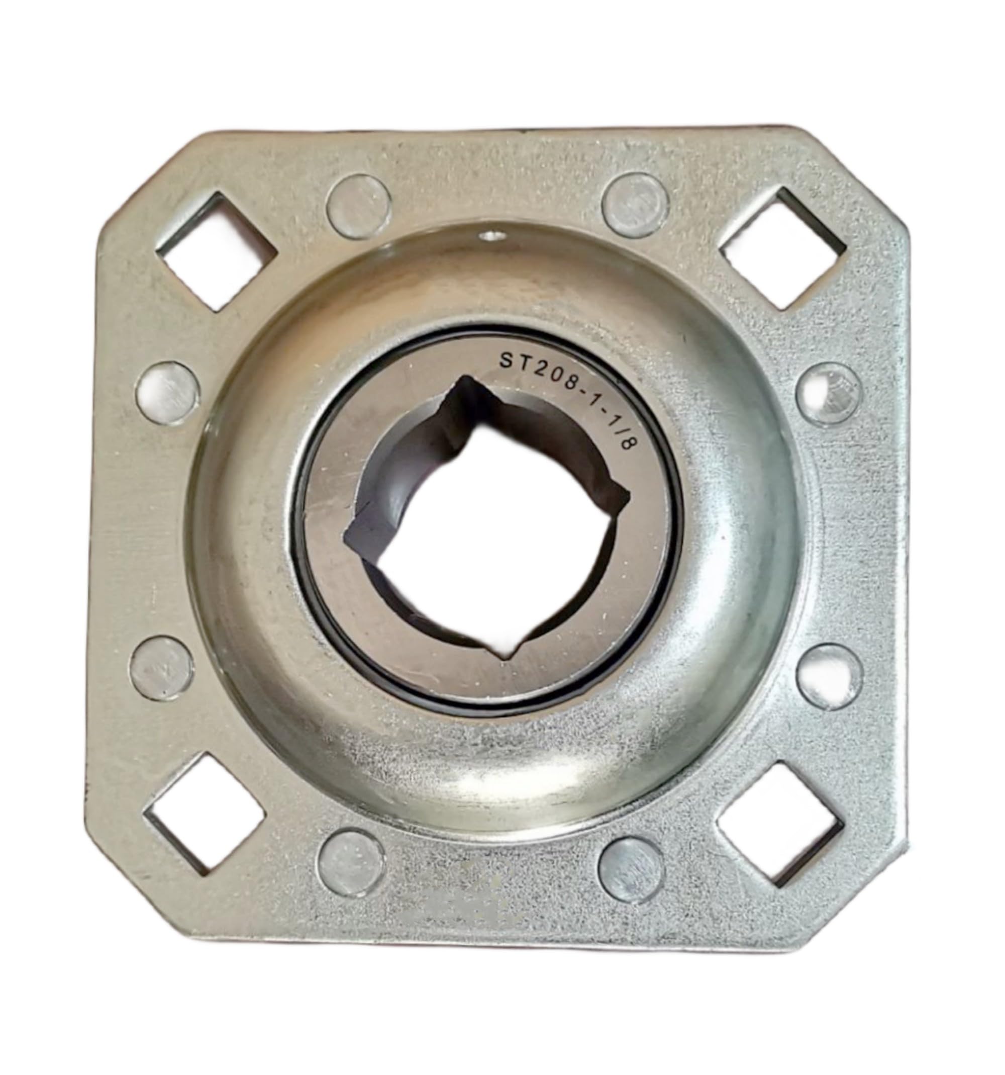 Photo 1 of ST208-1-1/8 Flanged Disc Bearing Unit 1-1/8" Squre Bore, Disc Harrow Bearing Replaces ST208-1.1/8, DHPPB5, ST208-118N, ST208-1-1/8, FD208R-1 1/8, FD208R-1-1/8