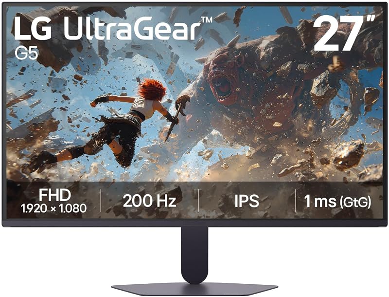 Ultragear™ 27G523B-B 27 Zoll Full HD IPS Gaming-Monitor, 200Hz, HDR10, AMD FreeSync Premium, 2X HDMI 2.0, 1x DisplayPort 1.4, Schwarz