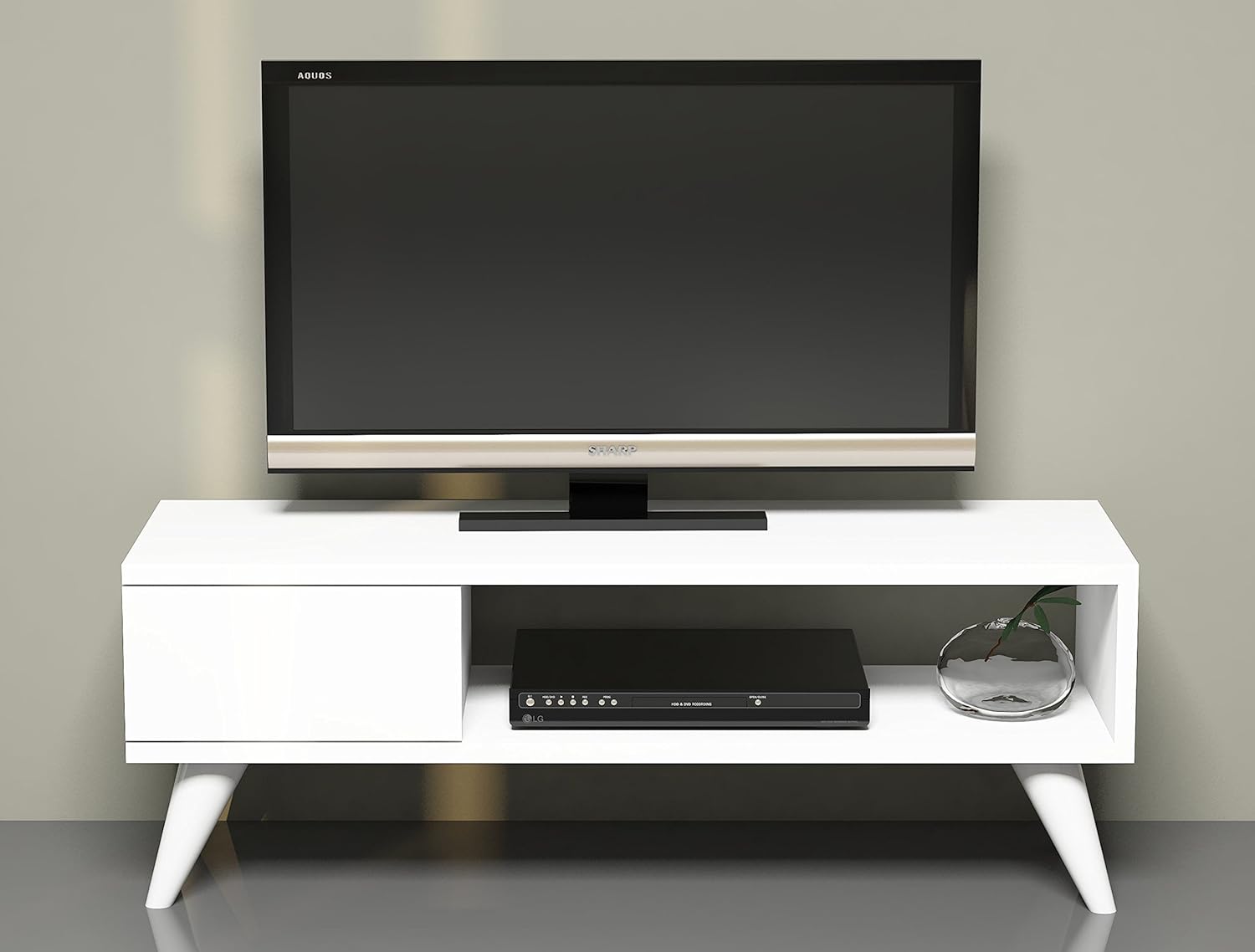 MAYA TV Lowboard / White / TV Unit TV Stand TV Board in modern