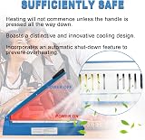 Gekufa 300mm Impulse Sealer, 8-Stage Temp, 3 Extra Heat Elements, 0.4mm view 3