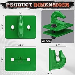 AMBULL 2 Pack 3/8" Tractor Bucket Grab Hook Grade