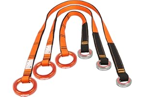 Notch 24" Friction Saver with Large and Small Aluminum Wear Safe Rings, Fray Resistant Custom Nylon Webbing, 23kN Product Rating, Meets ANSI Z133 and CE Certified (NAFS-W2)
