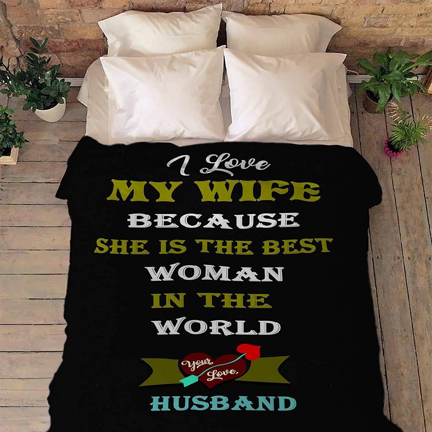 I Love My Wife, Gift for Wife with Quotes, Wedding for Her
