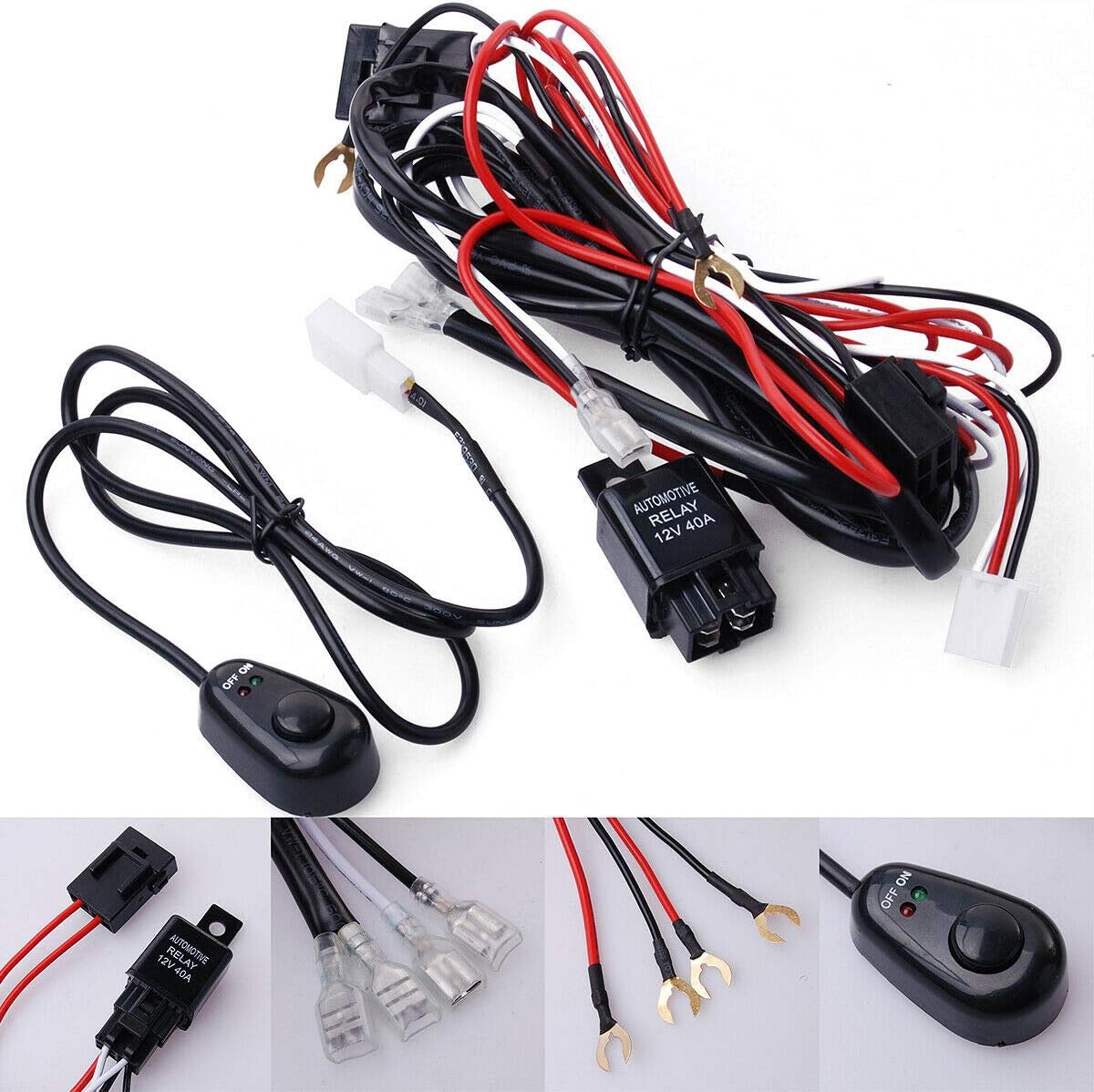 Amazon Com Xotic Tech Universal Relay Harness Wire Fuse