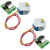 DIYables 28BYJ-48 ULN2003 5V Stepper Motor with Driver for Arduino, ESP32, ESP8266, Raspberry Pi, 2 Pieces