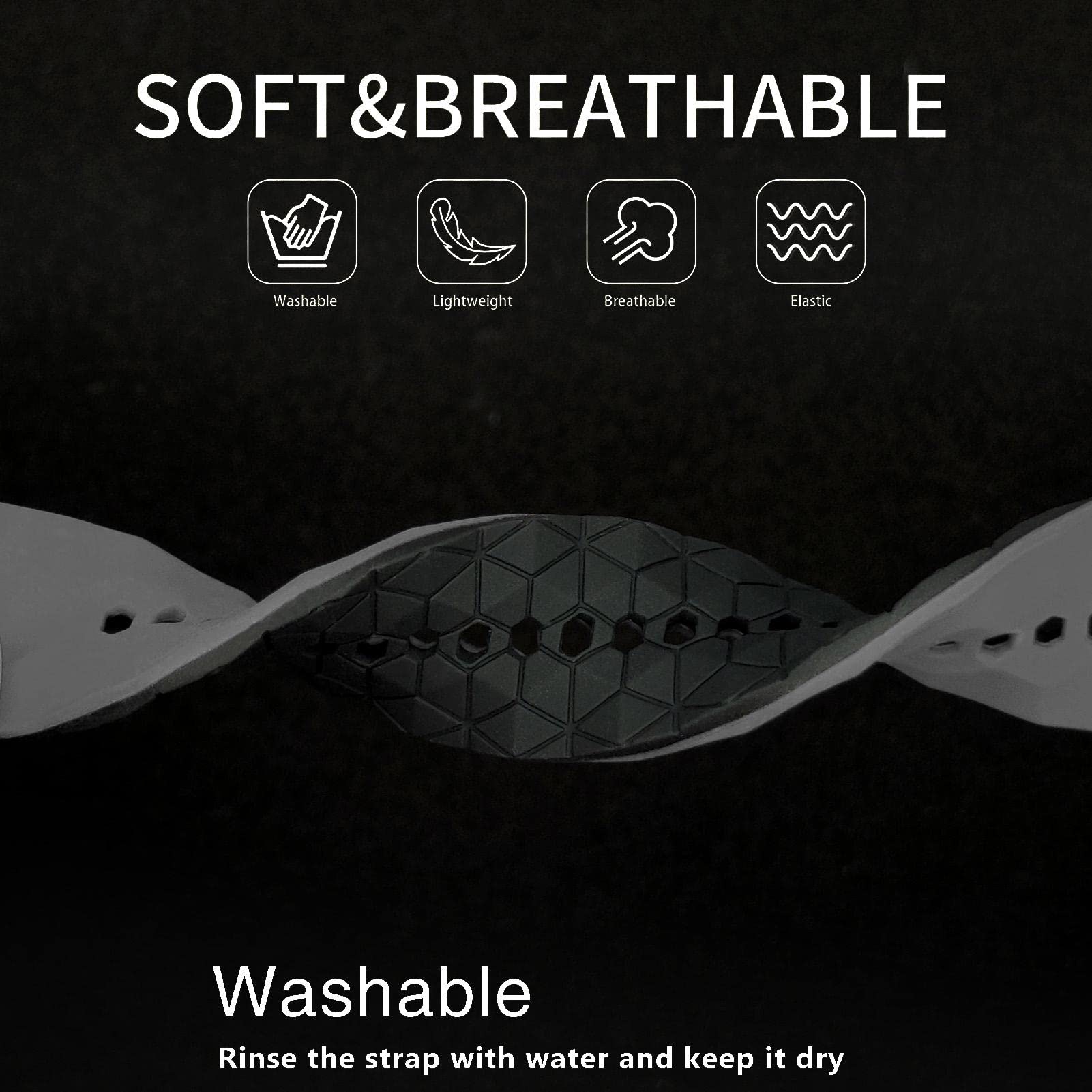 Abanen Silicone Watch Bands Compatible with Casio gshock DW-5600/8900, Sport Bicolor Silicone Strap with Lightweight Plastic Connector Waterproof Wristband for GA-100/GW-B5600/GB-5600 /GW-6900