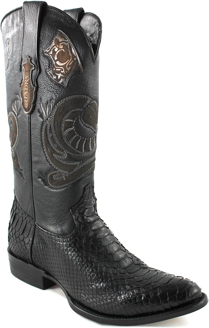 Cuadra Python Leather Cowboy Boots for Men
