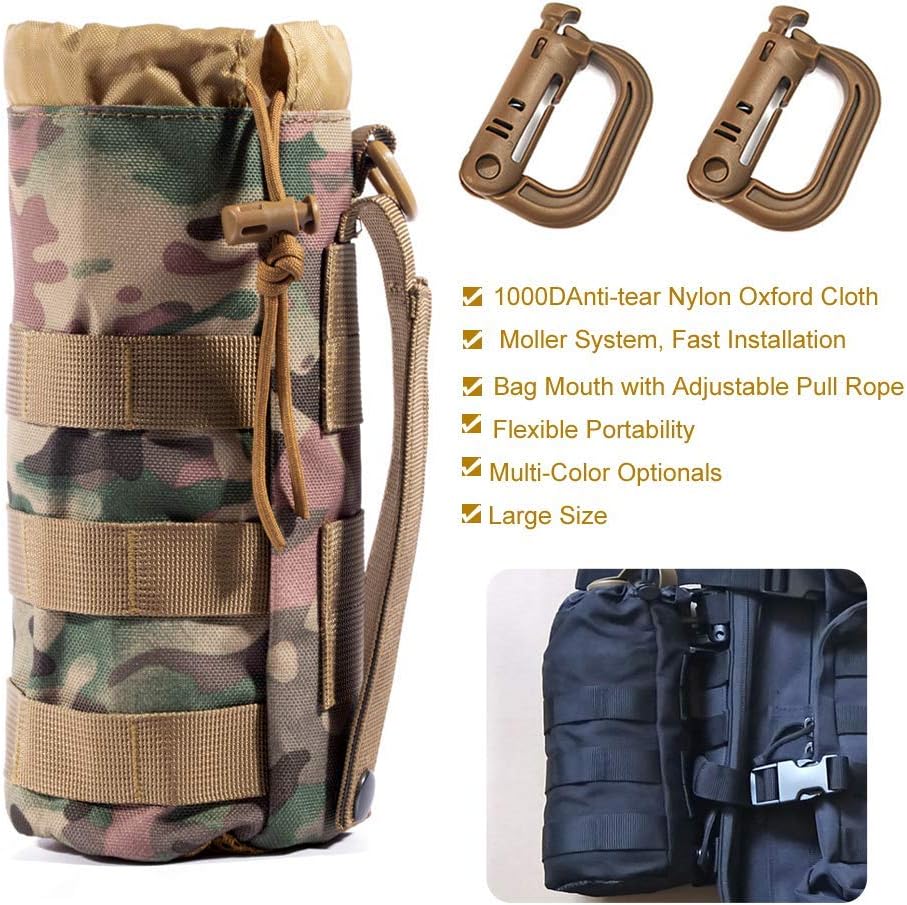 R.SASR Upgraded Sports Water Bottles Pouch Bag, Tactical