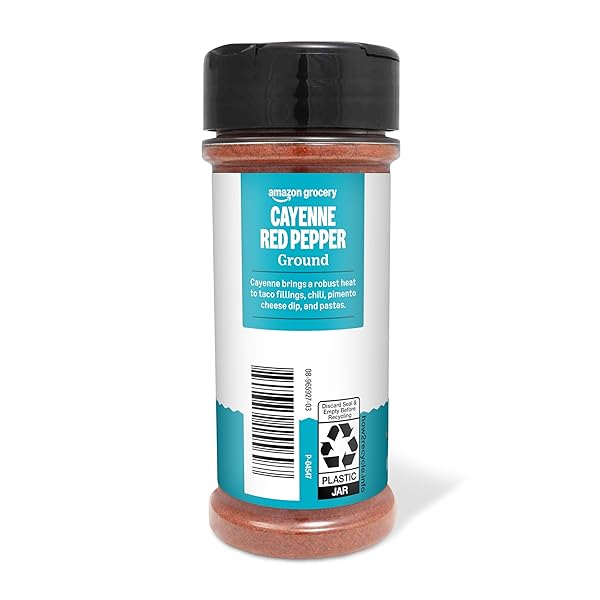 AMAZON GROCERY, GROUND CAYENNE RED PEPPER, 2.75 OZ (PREVIOUSLY HAPPY BELLY, PACKAGING MAY VARY)