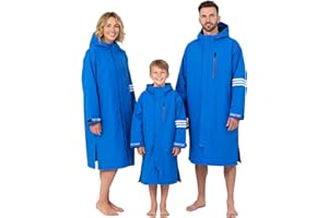 Owntop Warm Waterproof Swim Parka Swim Parka Kid Youth Adult- Oversized Windproof Surf Poncho- Unisex Changing Robe