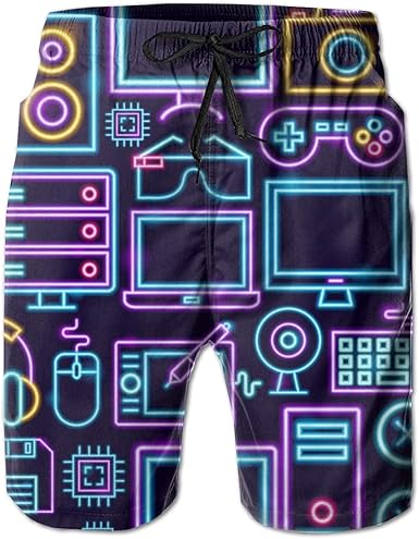 neon mens swim shorts