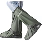 MLUUHK Rain Shoe Covers, Reusable Waterproof Rain Cover for Shoes, Non-Slip PVC Rain Boot Covers for Men and Women