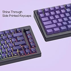 dagaladoo PBT keycap Set,Shine Through keycaps 75