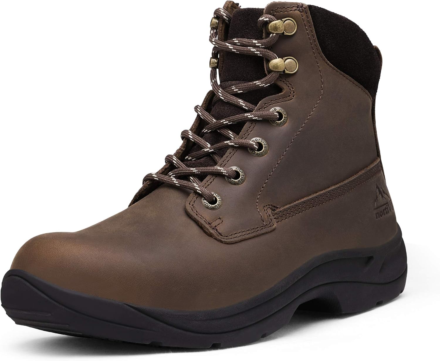 NORTIV 8 Men's 6 Inch Steel Toe Waterproof Work Boots Anti